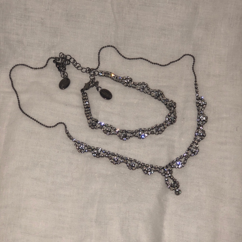 Claire’s Necklace, Bracelet, and Hair Broach Set